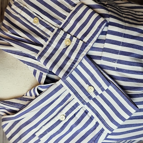 NWT FREE ASSEMBLY STRIPED LONG SLEEVE BELTED BUTTON-UP SHIRT DRESS - Picture 12 of 15